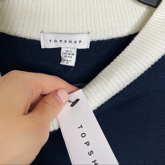 NWT colour block semi cropped sweater - Picture 7 of 10